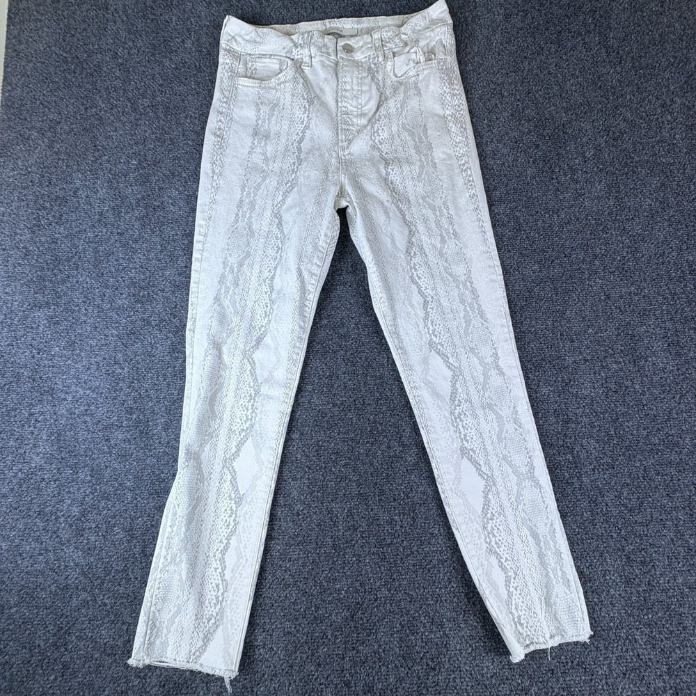 JOE'S Ankle Curvy Skinny Jeans Womens 28x26 Cream Stretch High Rise Slim Fit